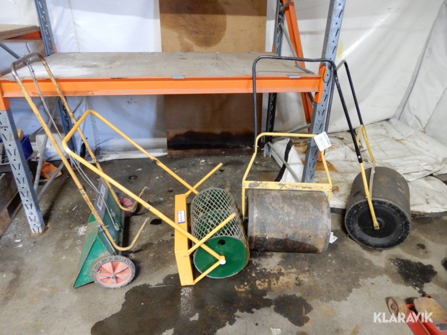 Gräs handmaskiner, vält m.m