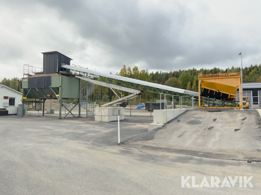 Sandficka med elevatorband