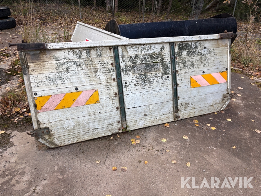 Baklucka till lastbil aluminium