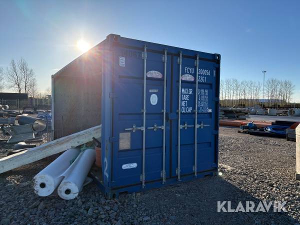 Container 20 fot med öppen sida