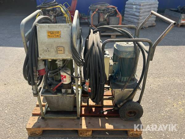 Eldriven hydraulpump 2 st