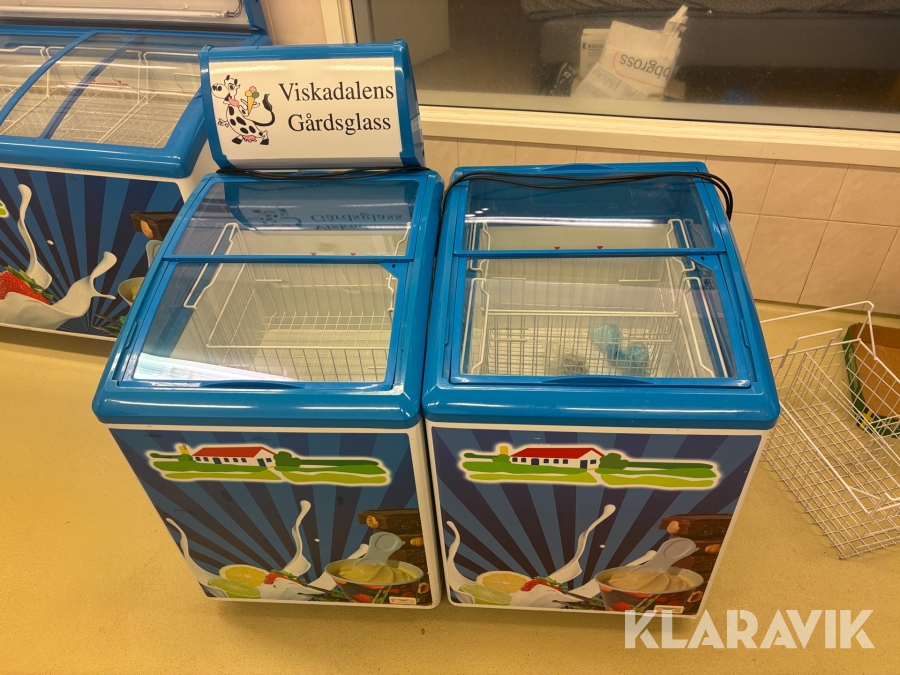 Frysbox / Glassbox 2 st Chest Showcase ID-151D