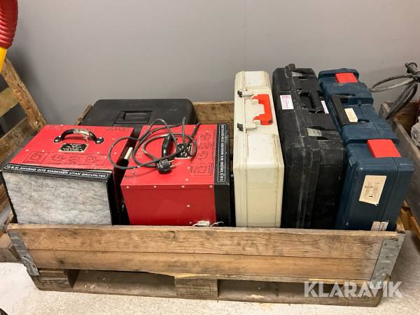 Diverse byggmaskiner 6st