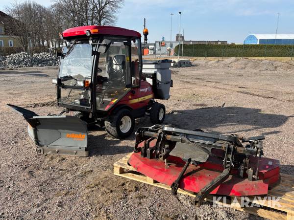Redskapsbärare Shibaura CM374 + Appstyrd sandspridare & klippaggregat