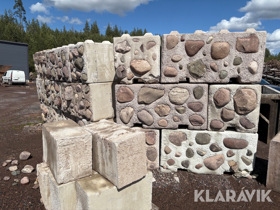 Betonglego med natursten