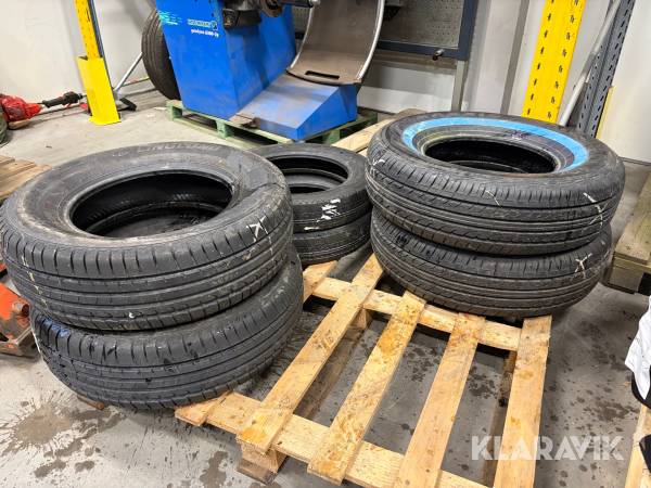 Sommardäck 15 tum olika fabrikat och dimensioner 6 st