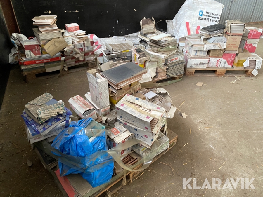 Överskott kakel och klinker 4 pallar