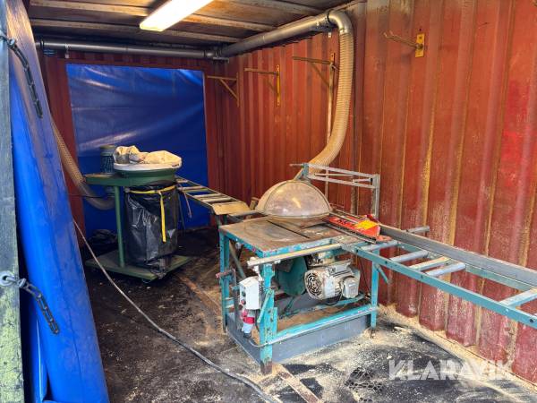 Gjerdesåg Gjerdesagen med rullbanor & spånsug