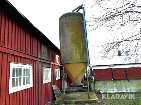 Fodersilo Glasfiber 20 m3 med Foderskruv