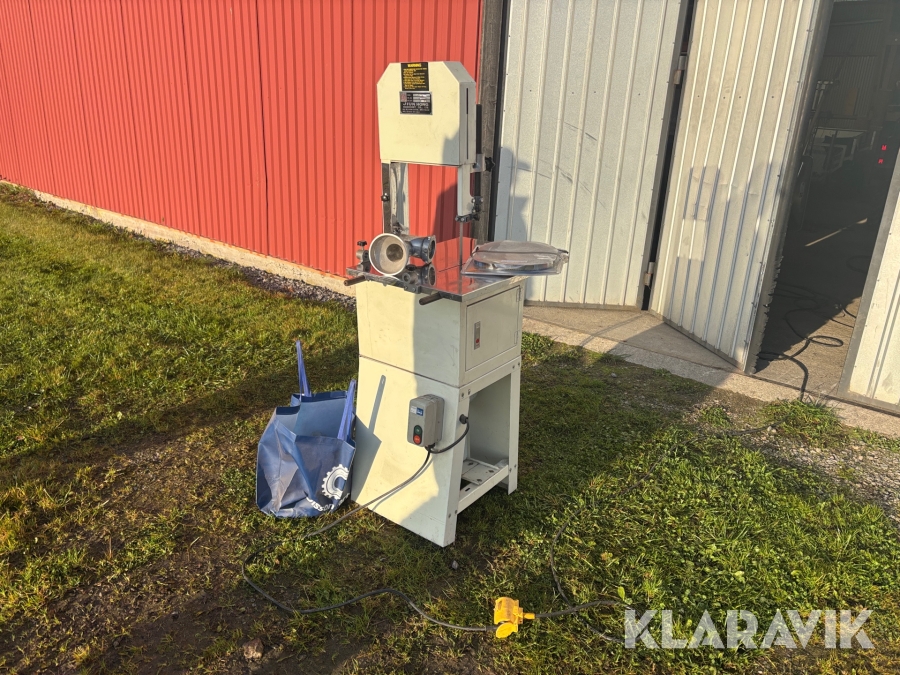 Köttsåg Jiun Hong YHSM-100S rostfritt bord med köttkvarn