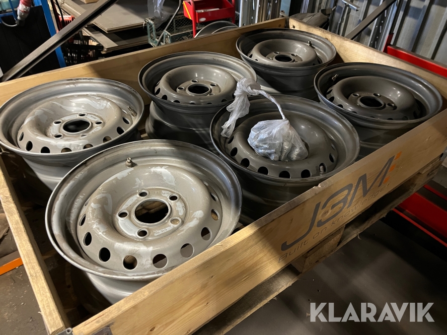 Fälgar till maskinsläp 6 st