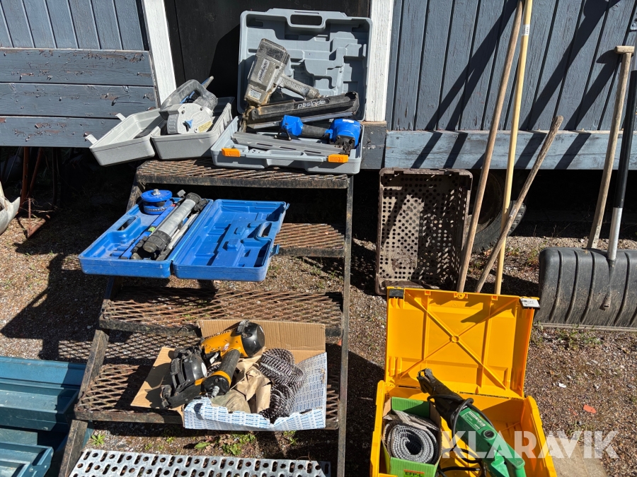 Parti med handmaskiner