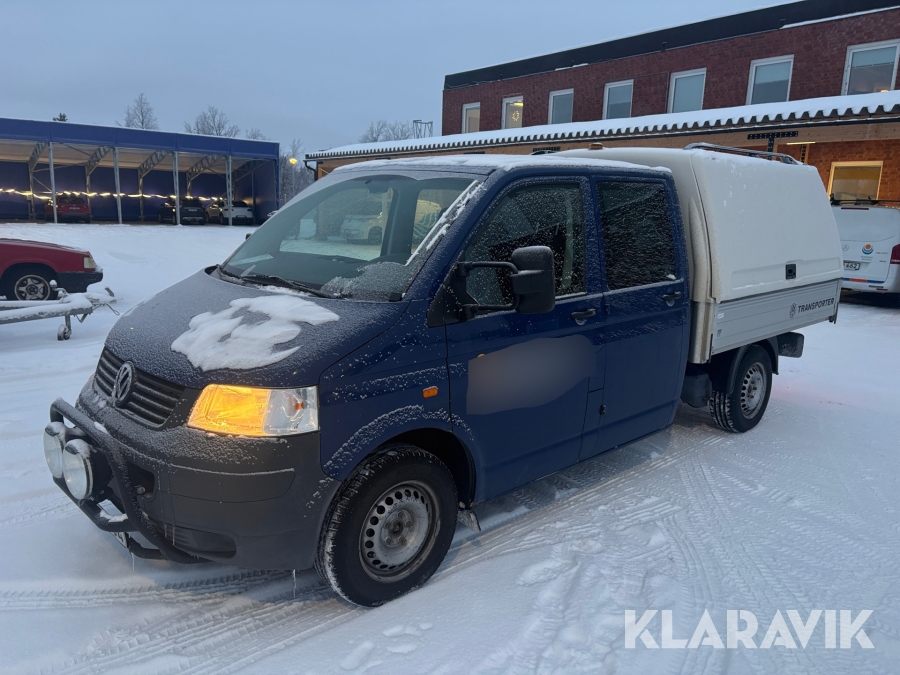 Flakbil med kåpa Volkswagen Transporter