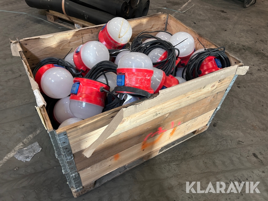 Bojlampor / bygglampor Garo 21W LED ca 40 st