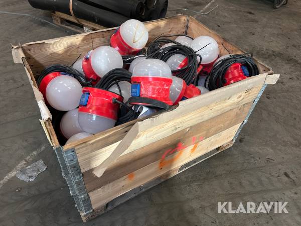 Bojlampor / bygglampor Garo 21W LED ca 40 st