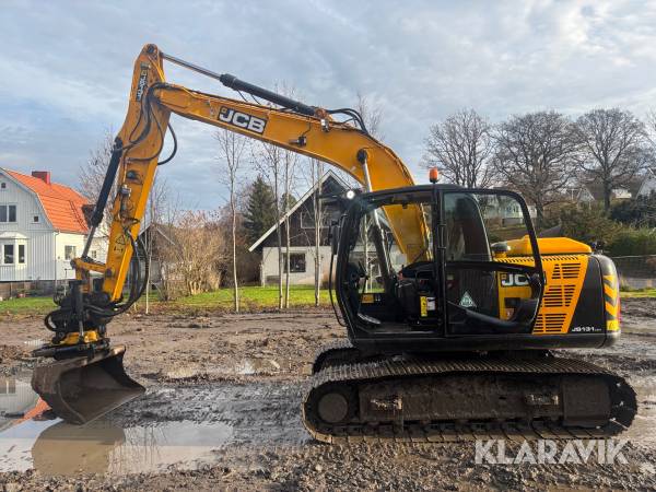 Grävmaskin JCB JS131LC+ med 2 skopor & grip