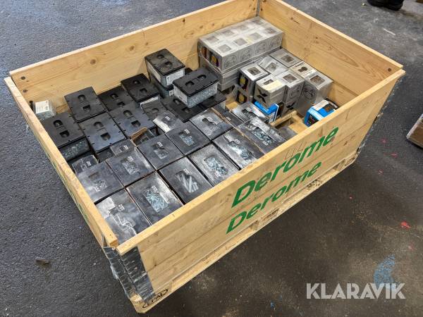 Pall med diverse fästelement