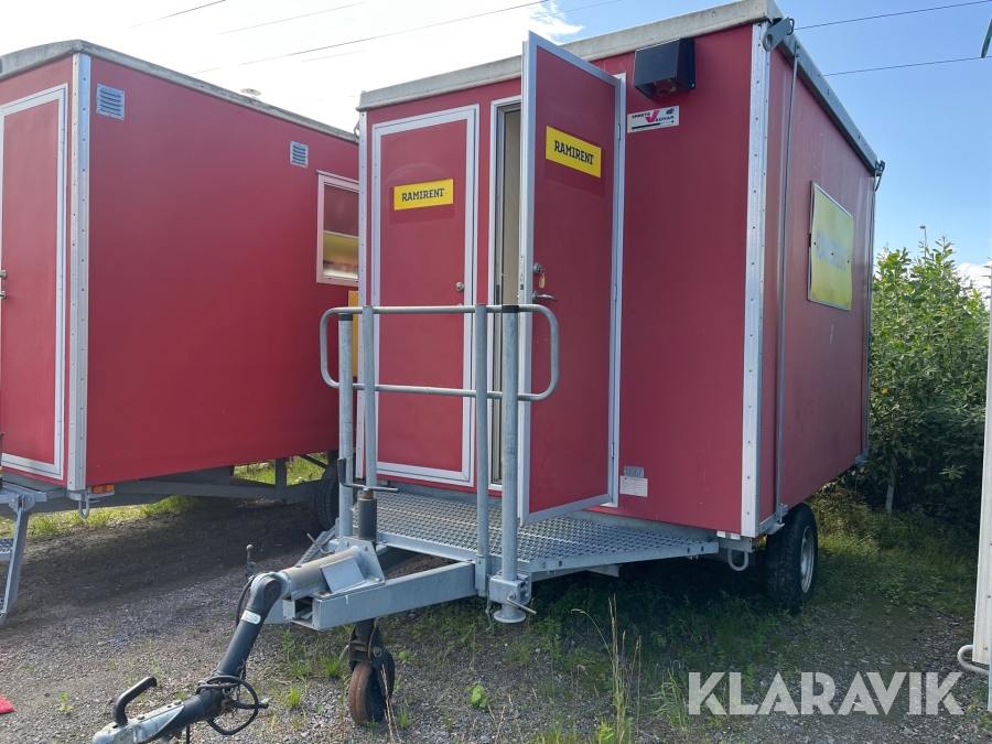 Rastvagn Arbetsvagnar RVT-4 med toalett