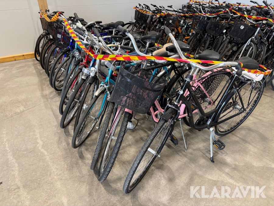 Parti med begagnade cyklar olika modeller 20 st