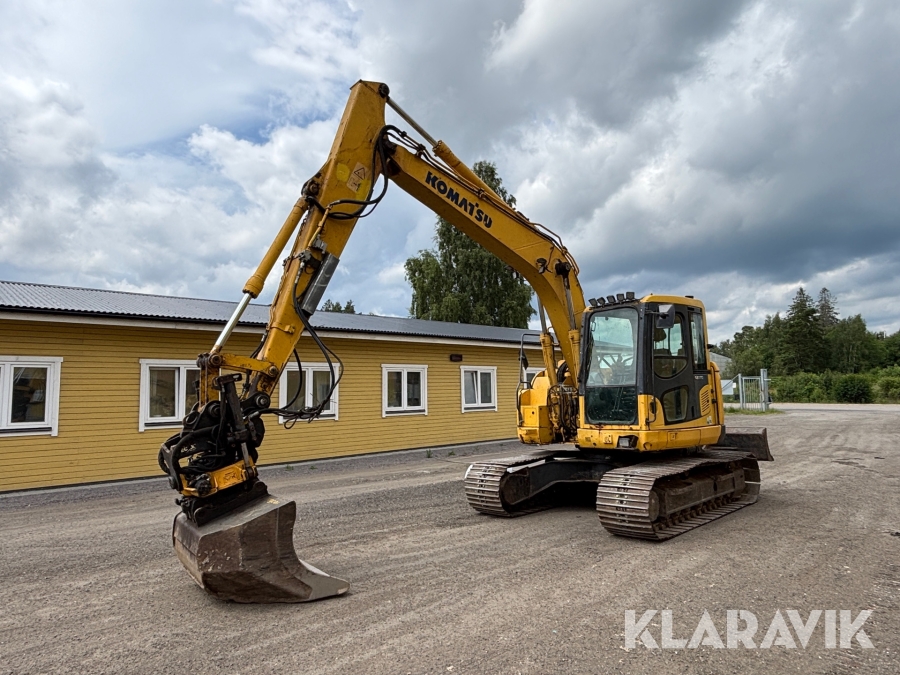 Grävmaskin Komatsu PC138US-8 med tiltrotator