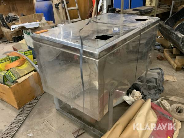 Rostfri låda för lastbil  2st