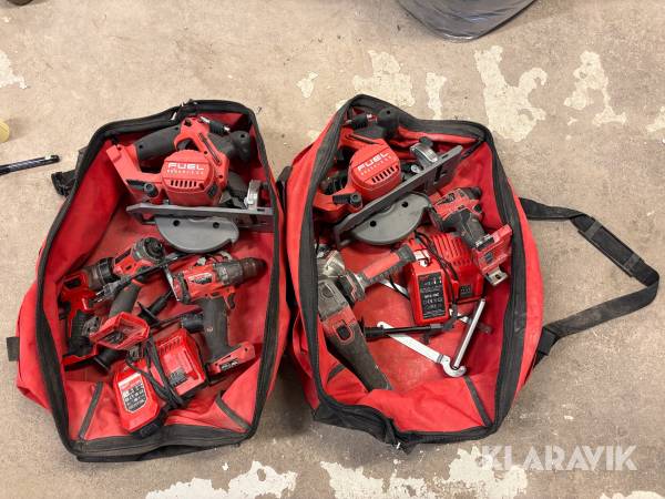 Milwaukee handmaskiner med väskor