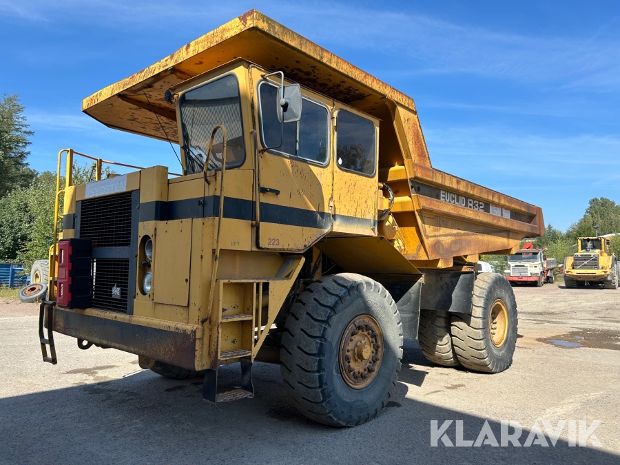 Bergstruck Volvo / Euclid R32, Lund, Klaravik auktioner