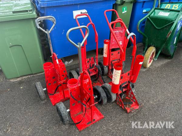 Brandkärror / Släckakärror 5st