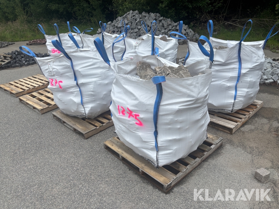 Blandad gatsten Svensk Mix - Totalt cirka 8 ton