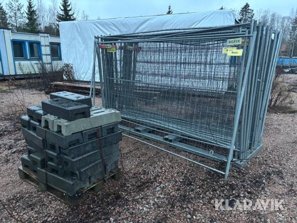 Byggstaket 2st paket BGfix och Demex med fötter