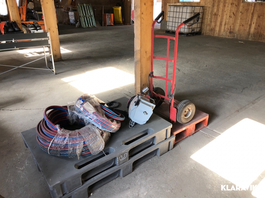 Slang till gassvets samt vinsch  