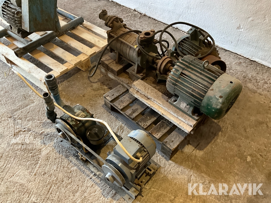 Vattenpump & vakuumpump med elmotorer