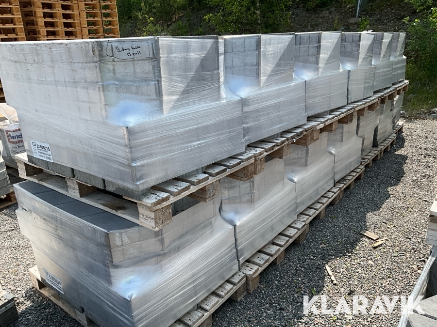 Betongmarkplatta 13st pallar Benders Siena Romboid Grafit 233x233x80mm Grafit