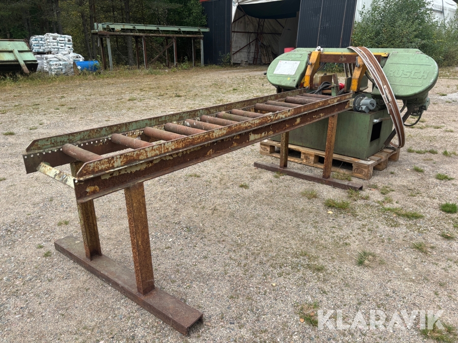 Metallbandssåg Rüsch med rullbana