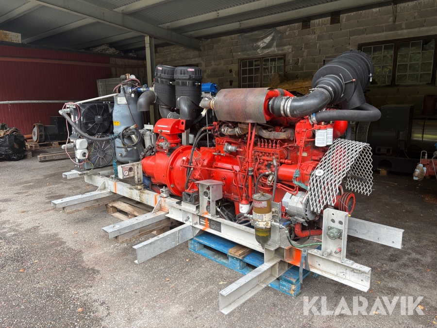 Kompressor Atlas Copco med Scania DS11 motor