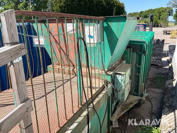 Komprimator med container