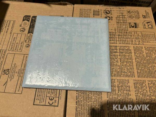 Blått kakel - 25 m2