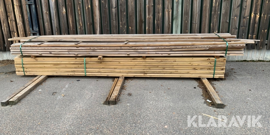 Virke Hyvlat impregnerat 35x45 mm. 285 st