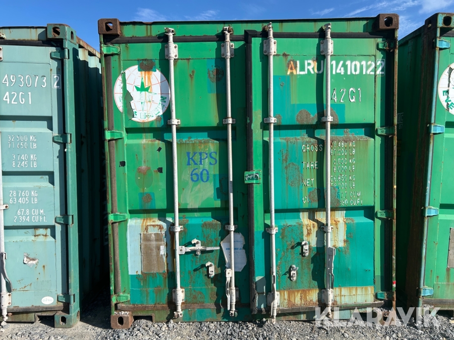 Container 40 fot grön