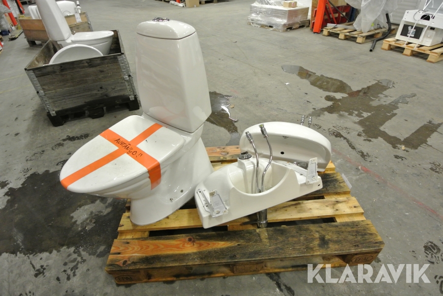 Sanitetsvaror IFÖ WC stol & tvättfat 2st