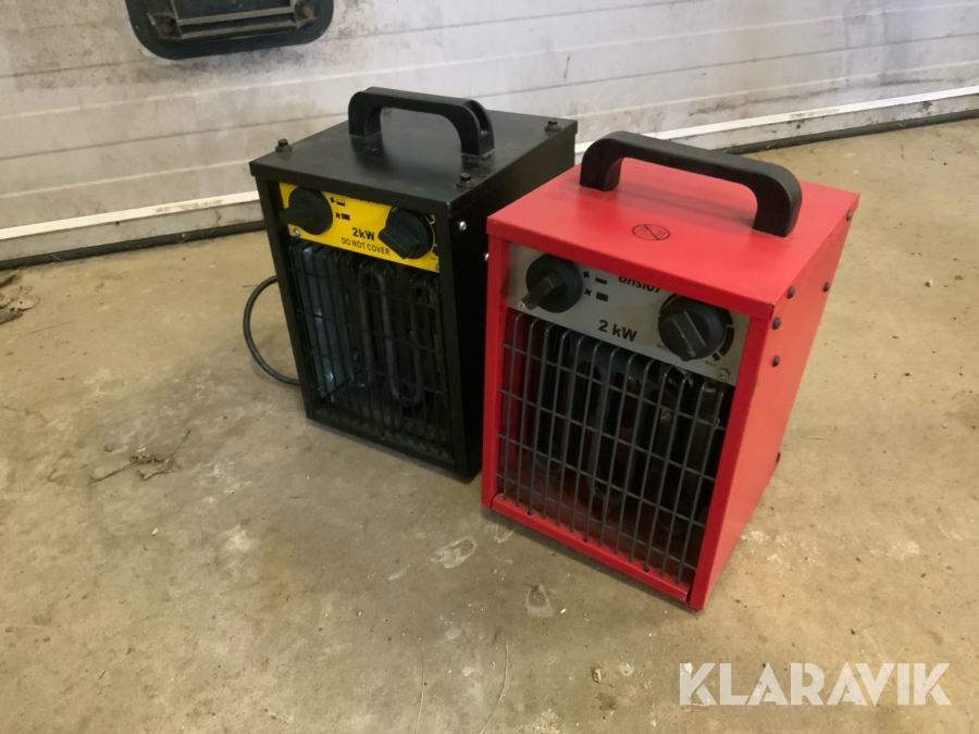 Byggfläktar Anslut 2kW 2st