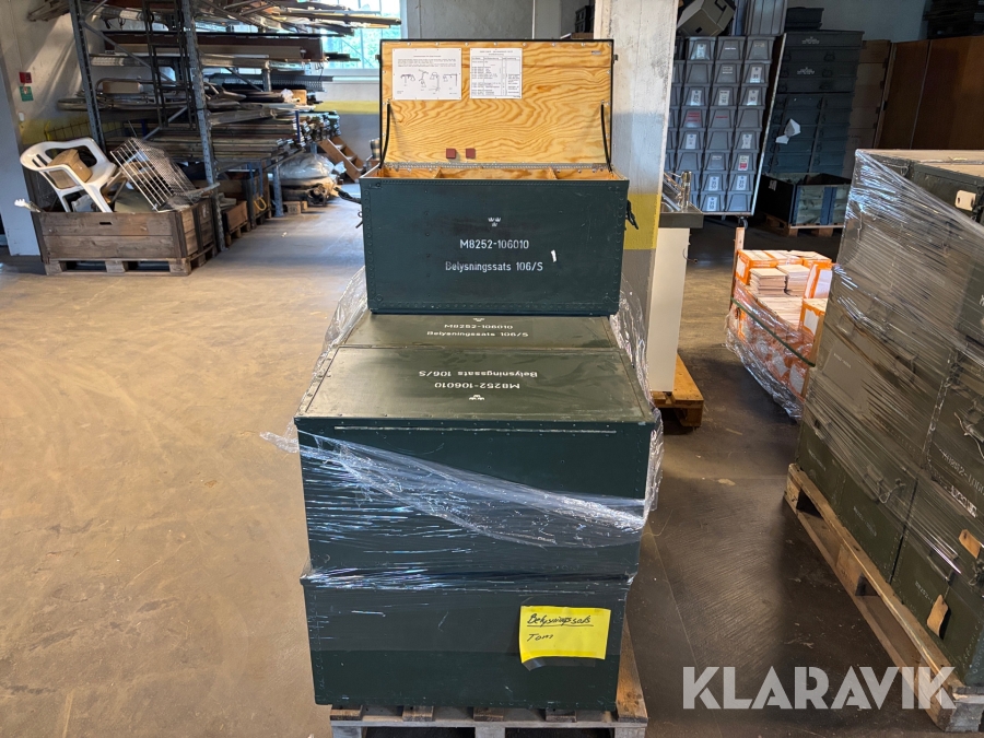 Förvaringslådor Försvarsmakten 7st
