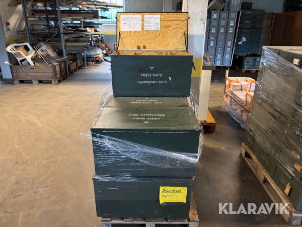 Förvaringslådor Försvarsmakten 7st
