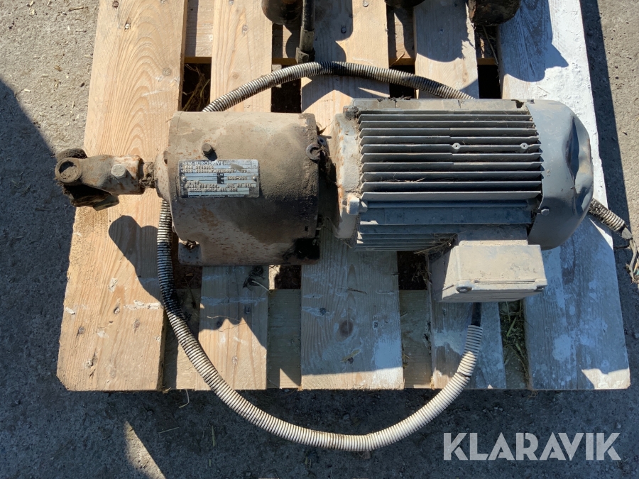 Elmotor med växellåda