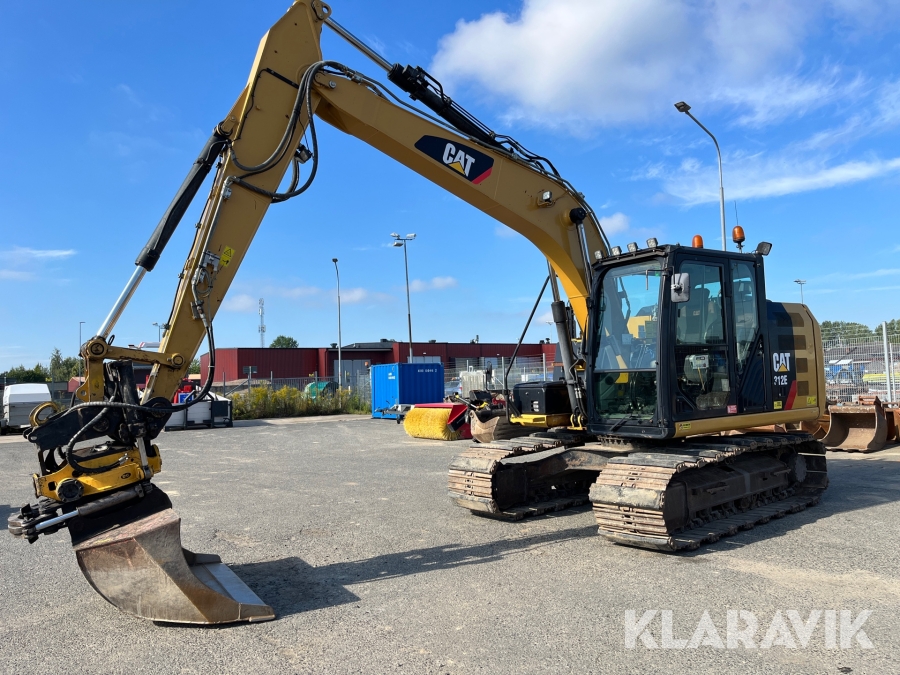 Grävmaskin CAT 312E med tiltrotator