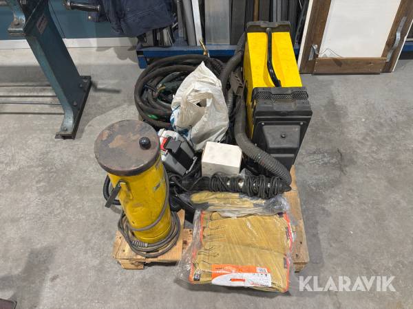 Diverse svetsutrustning 1st pall