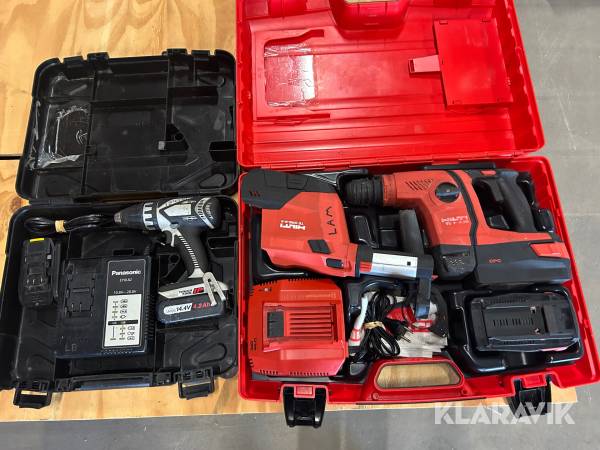 Kombihammare 1 st, Borrskruvdragare 1 st Hilti / Panasonic TE 6A36 04 / EY 7441LZ2S