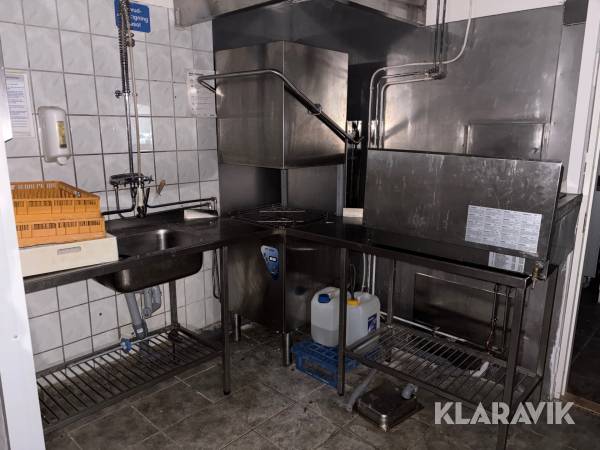 Diskmaskin och rostfria bänkar AT 900