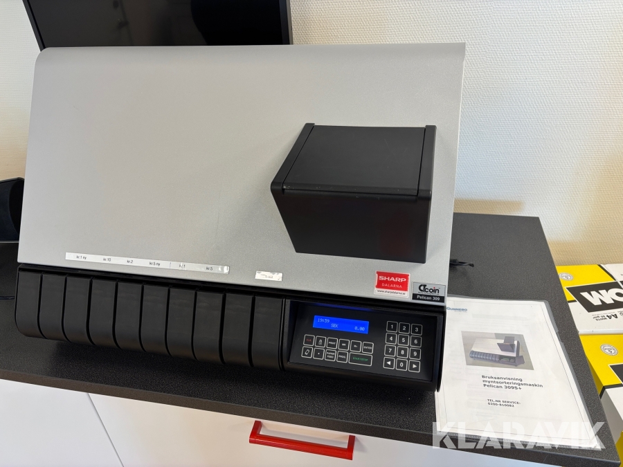 Myntsorteringsmaskin CTcoin Pelican 309