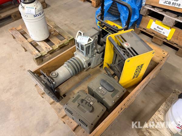 Vibrostamp batteridriven Wacker Neuson AS50e med batterier & laddare